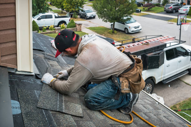 Professional Metal Roofing technician working in Natick, MA